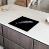 Makreel - Vis - Zwart Inductie beschermer vinyl 3mm middel -sfeer8