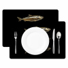 Vissen - Goud - Zwart Placemat vinyl groot -zzsfeer2_Kitchenyeah-website