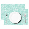 Mintgroene Botanische Ets Placemat vinyl groot -zzsfeer2_Kitchenyeah-website
