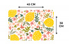 Bloeiende Citroentuin Placemat vinyl groot -specs