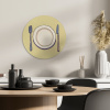 Illustratie - Bord - Bestek - Beige KitchenYeah - Keuken - Wandcirkel Forex klein -sfeer2