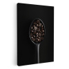 Koffiebonen - Lepel - Zwart KitchenYeah - Keuken - Canvas klein -3d