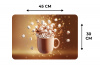 Chocomelk - Drinken - Warm - Bruin Placemat vinyl groot -specs