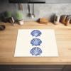 Schelpen - Blauw - Patroon Inductie beschermer vinyl 3mm middel -sfeer5