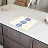 Schelpen - Blauw - Patroon Inductie beschermer vinyl 3mm middel -sfeer8