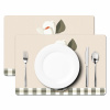 Vaas - Geruit - Groen - Bloem Placemat vinyl groot -zzsfeer2_Kitchenyeah-website