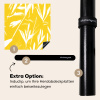 Abstract - Bladeren - Geel - Penseelstreken Inductie beschermer vinyl 3mm middel -zzzzzzz-induclip_DE