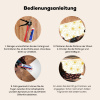Bloemen - Patroon - Illustratie - Geel Spatscherm Aluminium klein -zdetails_DE