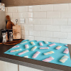 Spekjes - Pastel - Snoep - Blauw Inductie beschermer vinyl 3mm klein -sfeer3