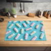 Spekjes - Pastel - Snoep - Blauw Inductie beschermer vinyl 3mm klein -sfeer5