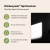 Vrouw - Zwart - Hart Spatscherm Aluminium klein -zdetails_DE