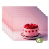Taart - Hart - Roze Placemat vinyl groot -zzsfeer3_Kitchenyeah-website