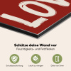 Schuin - Loveyou - Rood Spatscherm Aluminium klein -sfeer4