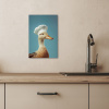 Eend - Koksmuts - Cute - Vogel KitchenYeah - Keuken - Canvas klein -sfeer2
