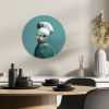 Kokatoe - Vogel - Koksmuts - Cute KitchenYeah - Keuken - Wandcirkel Forex klein -sfeer2