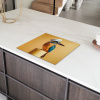 Ijsvogel - Pilaar - Koksmuts - Vogel Inductie beschermer vinyl 3mm middel -sfeer8