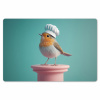 Roodborstje - Vogel - Koksmuts - Sokkel Placemat vinyl groot -zzsfeer1_Kitchenyeah-website