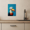 Tucan - Papegaai - Vogel - Koksmuts KitchenYeah - Keuken - Canvas klein -sfeer2