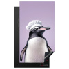 Pinguïn - Koksmuts - Lief - Paars Inductie beschermer vinyl 3mm middel -3d