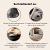 Pinguïn - Koksmuts - Lief - Paars Inductie beschermer vinyl 3mm middel -tsfeer9_DE