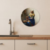 Het melkmeisje KitchenYeah - Keuken - Wandcirkel Forex klein -sfeer3