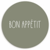 Gastronomische Groet KitchenYeah - Keuken - Wandcirkel Forex klein -3d