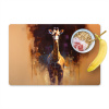 Giraf - Bruin - Abstract - Geschilderd Placemat vinyl groot -zzzproduct_Kitchenyeah-website