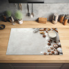 Kruiden - Winter - Melk - Beton Inductie beschermer vinyl 3mm klein -sfeer5