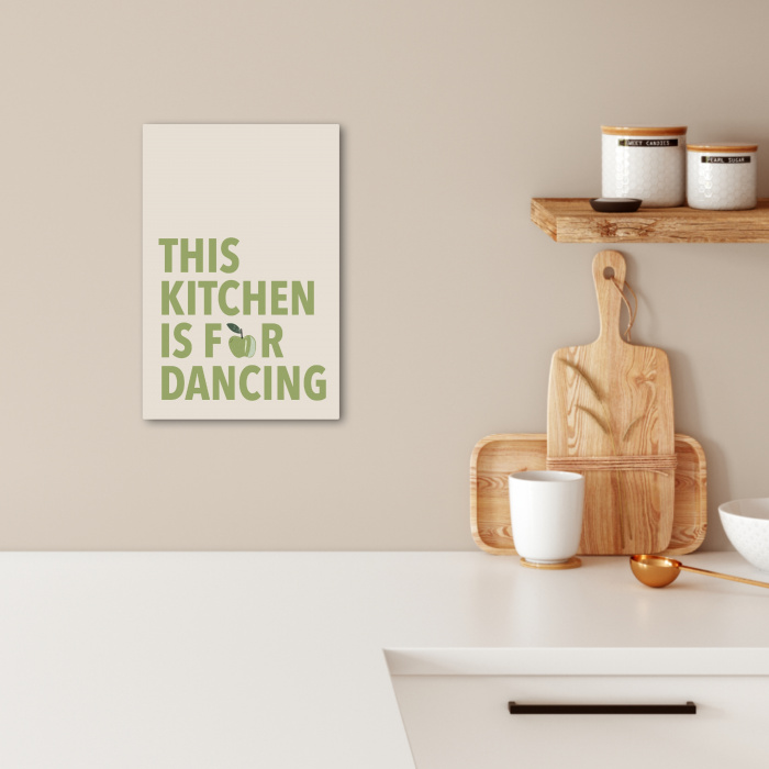 Quote - Appel - Illustratie KitchenYeah - Keuken - Canvas klein -sfeer1