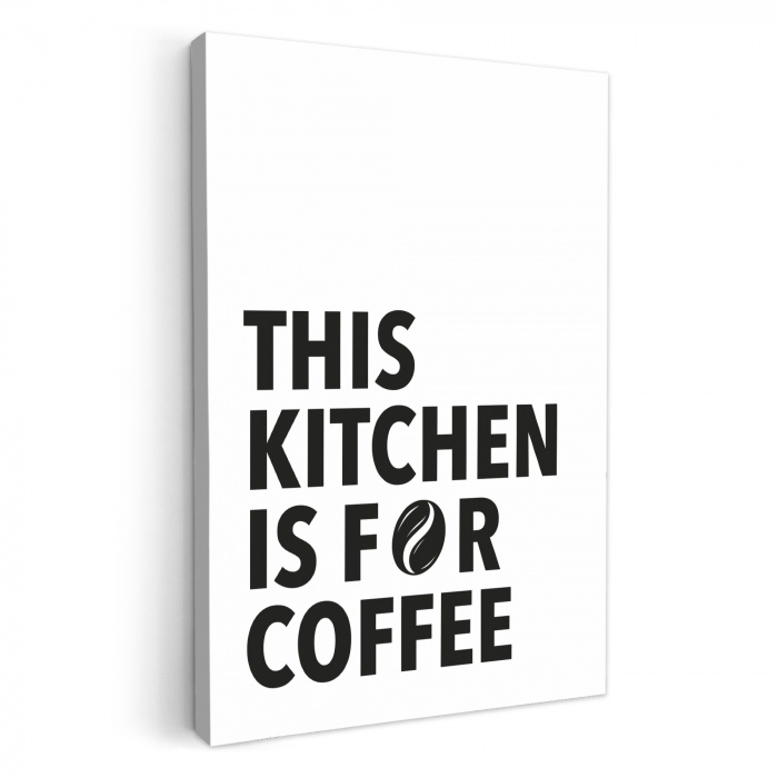 Quotes  - Koffie - Bonen - Modern KitchenYeah - Keuken - Canvas klein -3d