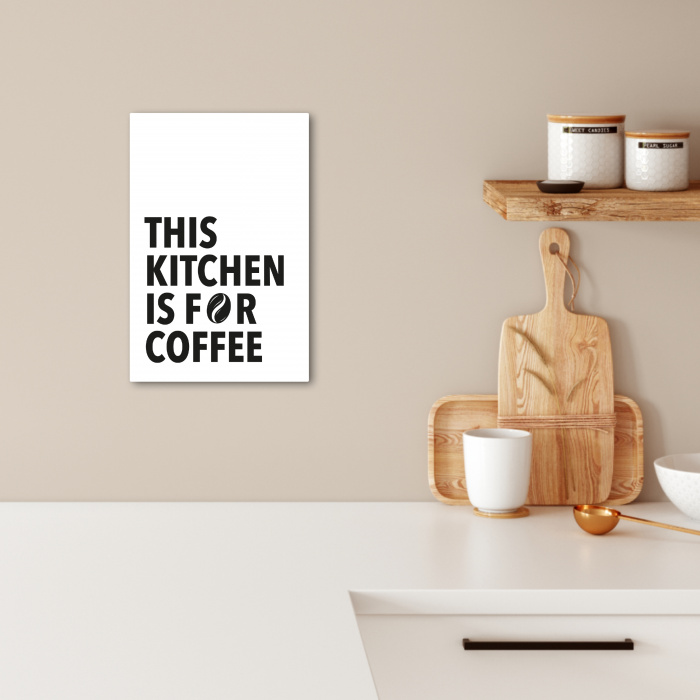 Quotes  - Koffie - Bonen - Modern KitchenYeah - Keuken - Canvas klein -sfeer1