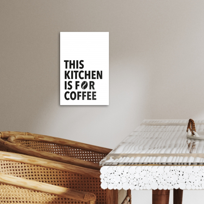 Quotes  - Koffie - Bonen - Modern KitchenYeah - Keuken - Canvas klein -sfeer3