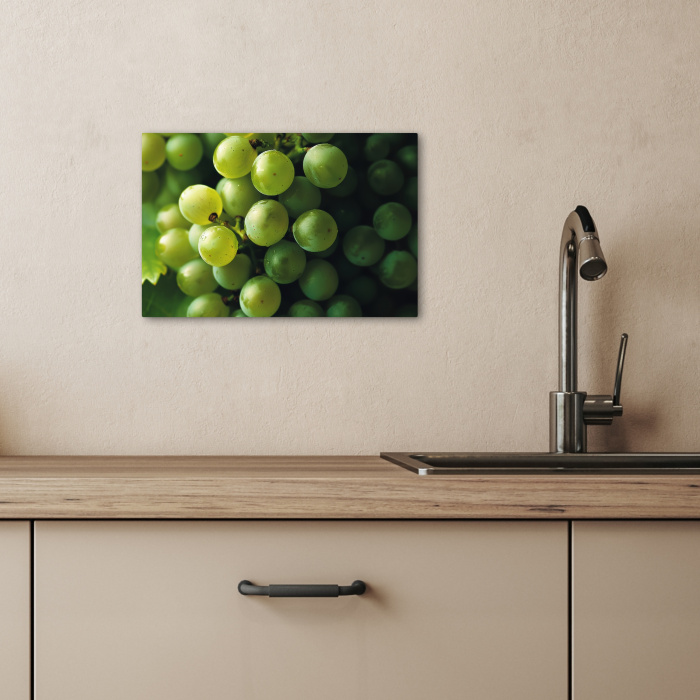 Druiven - Tros - Groen KitchenYeah - Keuken - Canvas klein -sfeer2