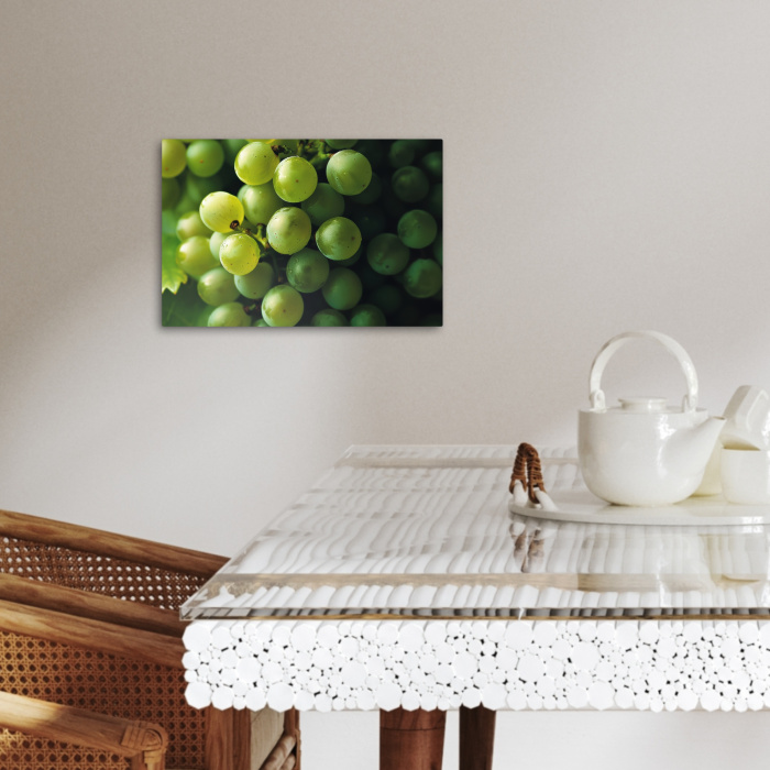 Druiven - Tros - Groen KitchenYeah - Keuken - Canvas klein -sfeer3