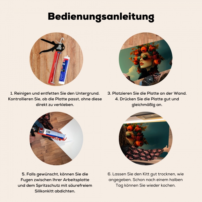 Vrouw - Granaatappel - Herfst - Zonnebril Spatscherm Aluminium klein -zgebruik_DE