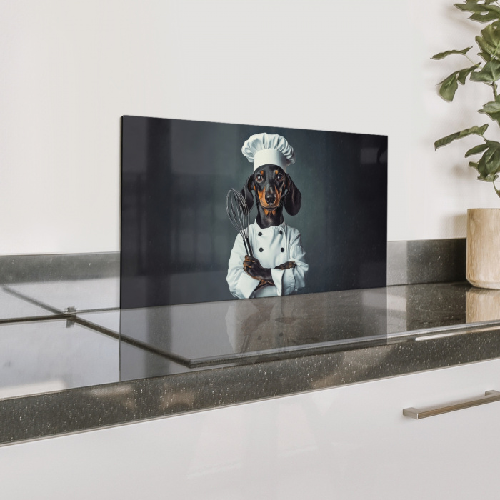 Hond - Garde - Kok Spatscherm Aluminium klein -zzproduct_nieuw