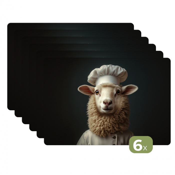 Schaap - Wol - Kok Placemat vinyl groot -zzsfeer3_Kitchenyeah-website