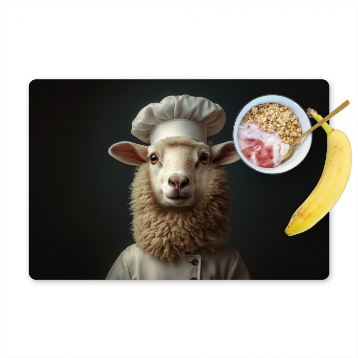 Schaap - Wol - Kok Placemat vinyl groot -zzzproduct_Kitchenyeah-website