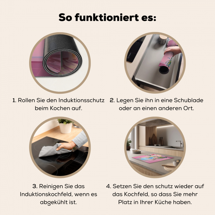 Roze - Buiten - Verf Inductie beschermer vinyl 3mm middel -tsfeer9_DE