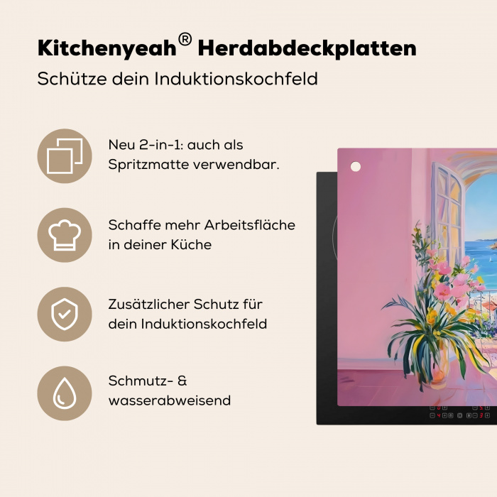 Roze - Buiten - Verf Inductie beschermer vinyl 3mm middel -zzzzzzusp-haakje_DE