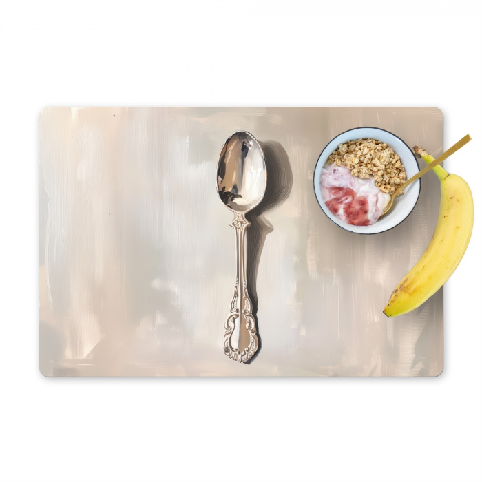 Lepel - Verf - Zilver Placemat vinyl groot -zzzproduct_Kitchenyeah-website