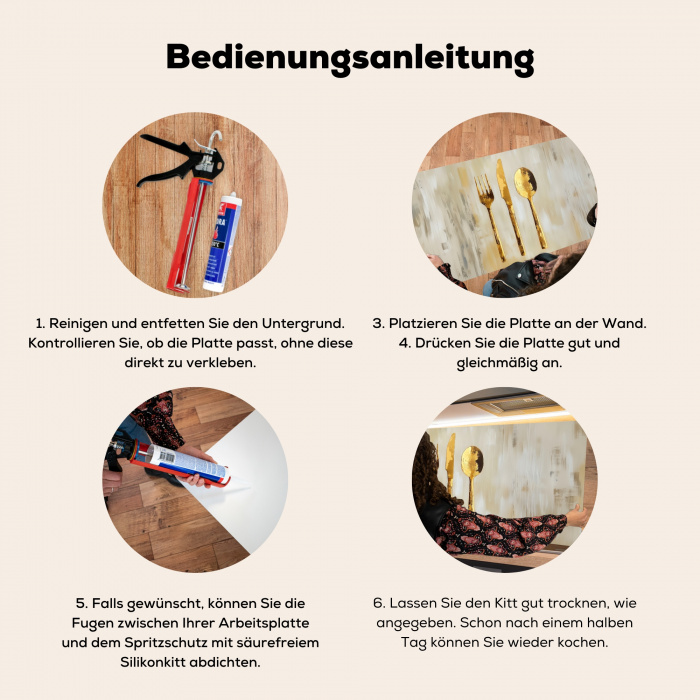 Verf - Goud - Bestek Spatscherm Aluminium klein -zgebruik_DE