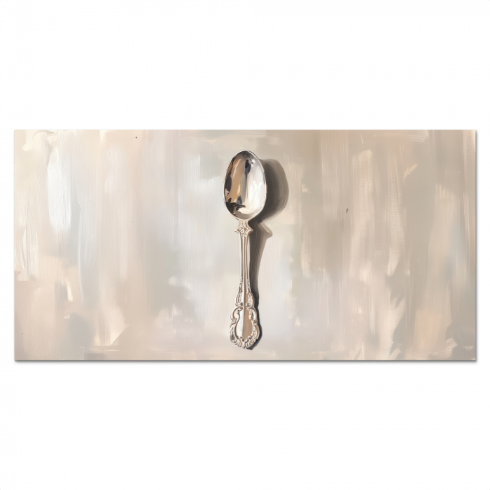 Lepel - Verf - Zilver Spatscherm Aluminium klein -3d_volledig