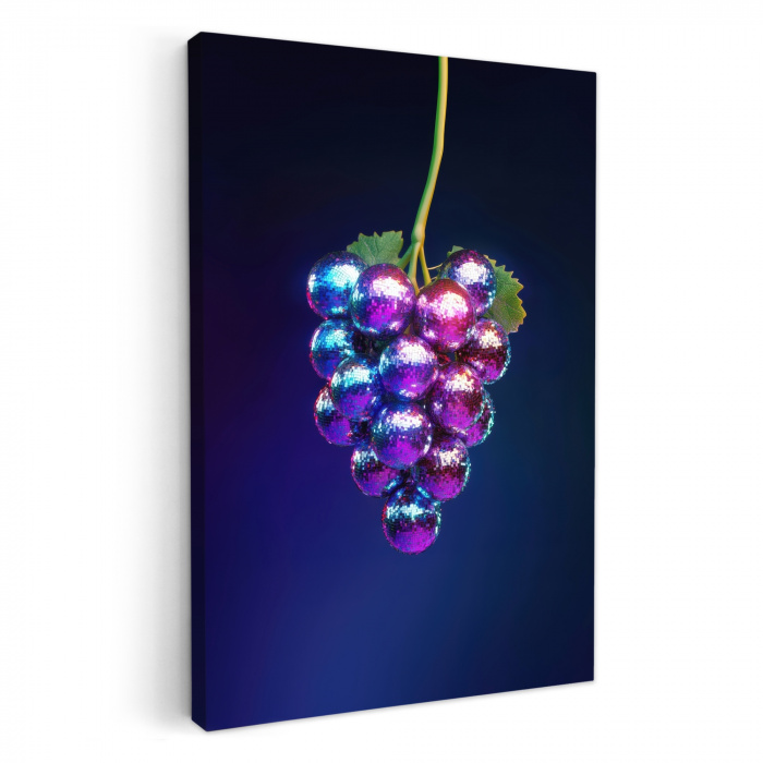 Paars - Disco - Feest - Druif KitchenYeah - Keuken - Canvas klein -3d