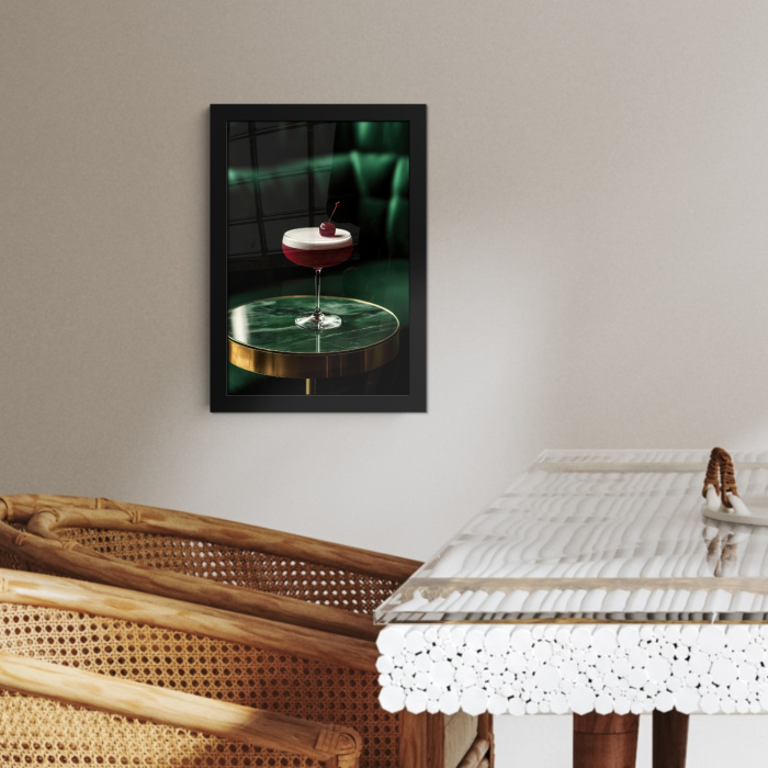 Kers - Cocktail - Rood - Marmer KitchenYeah - Keuken - Fotolijst klein -sfeer3