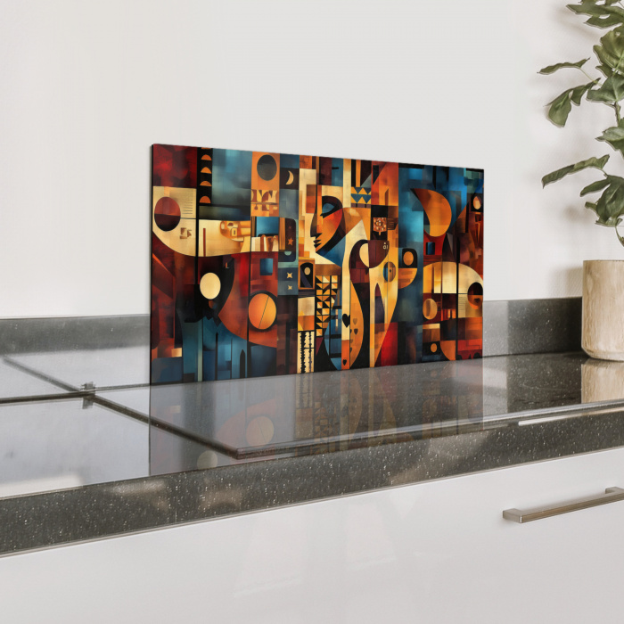 Figuren - Abstract - Symbolen Spatscherm Aluminium klein -zzproduct_nieuw