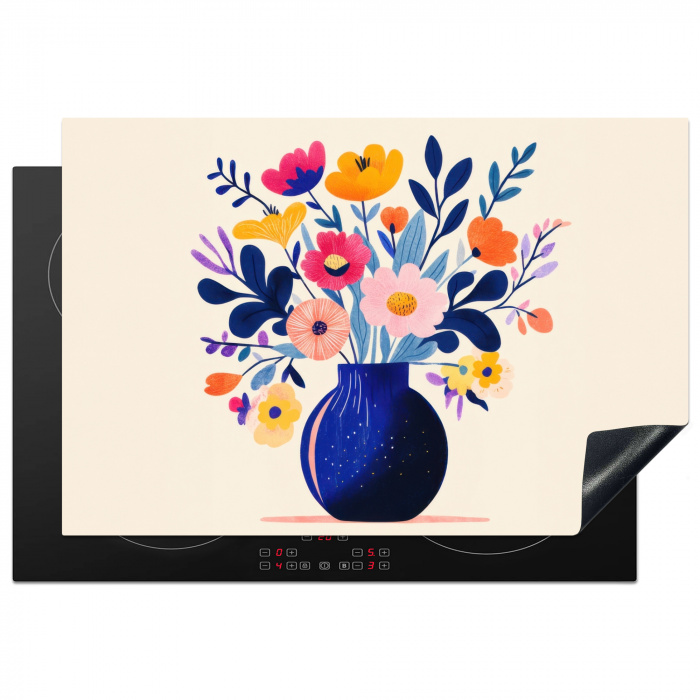 Vaas - Bloemen - Boeket Inductie beschermer vinyl 3mm klein -3d