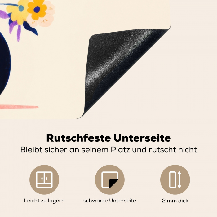Vaas - Bloemen - Boeket Inductie beschermer vinyl 3mm klein -tsfeer4_DE