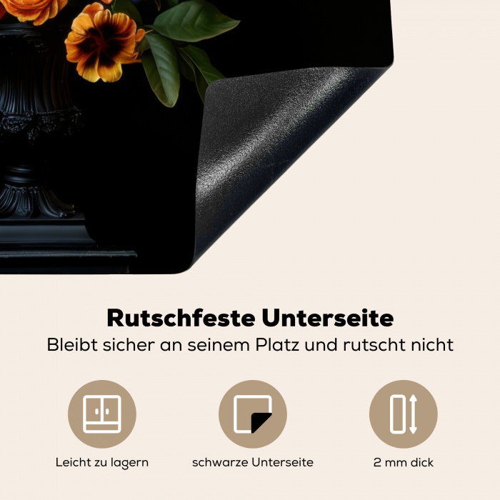 Tulpen - Bessen - Boeket - Vaas Inductie beschermer vinyl 3mm middel -tsfeer4_DE