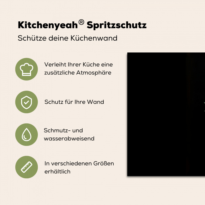 Sierlijk - Boeket - Bladeren Spatscherm Aluminium klein -zdetails_DE